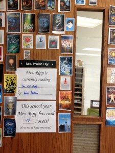 my old book door display