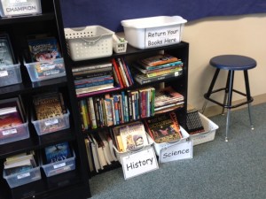 nonfiction gets it's own shelf