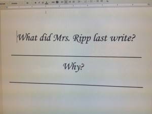 writing sign for the door