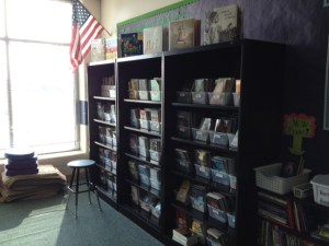 Beginning of the year book shleves